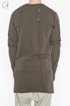 BORIS BIDJAN SABERI Long Sleeve T-Shirt AW22 LS1.2 RF FTN00001+FTJ00001 Gray PBBS23 5